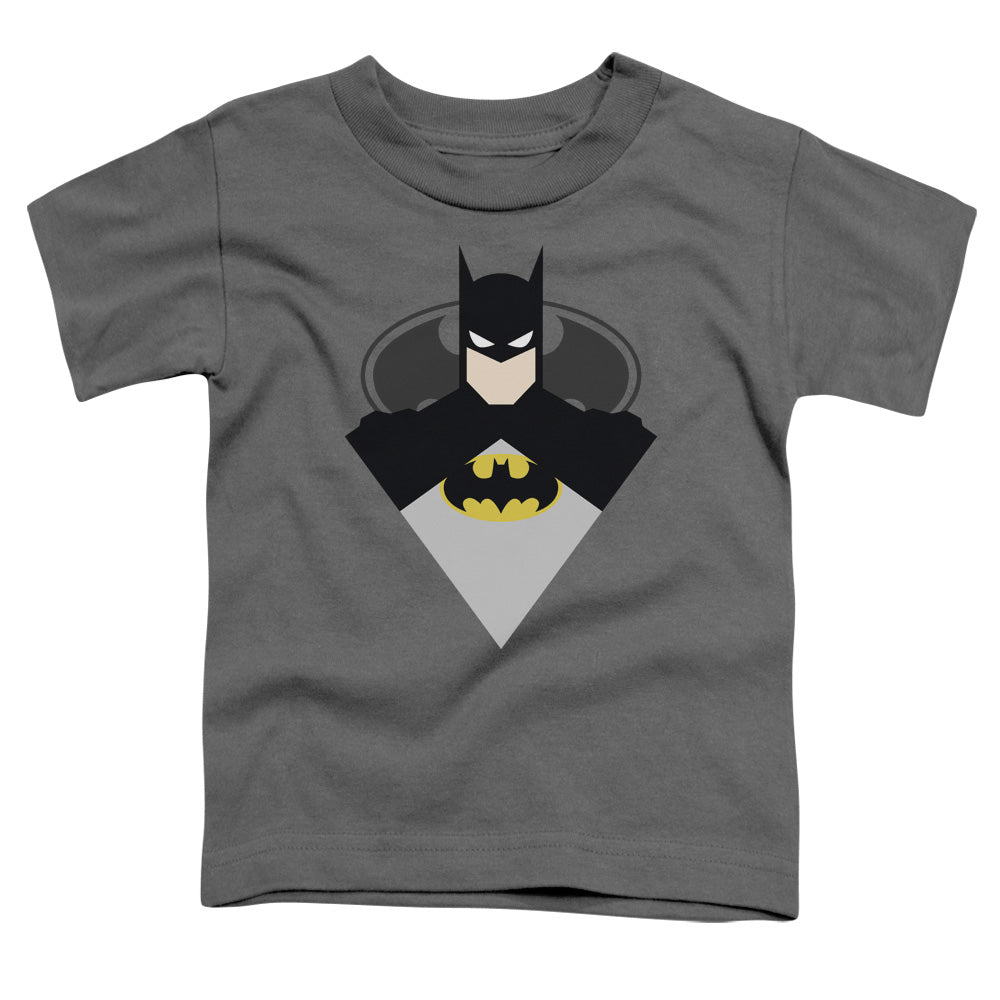 Batman Simple Bat Toddler Kids Youth T Shirt Charcoal