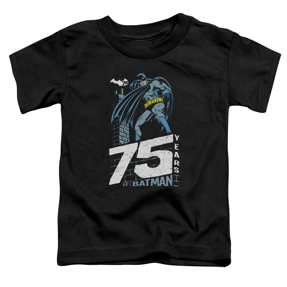 Batman Rooftop Toddler Kids Youth T Shirt Black