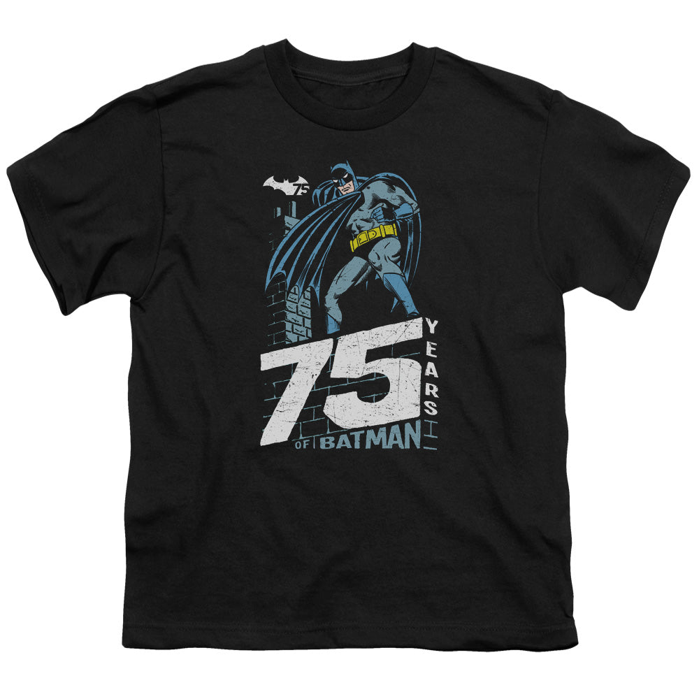 Batman Rooftop Kids Youth T Shirt Black