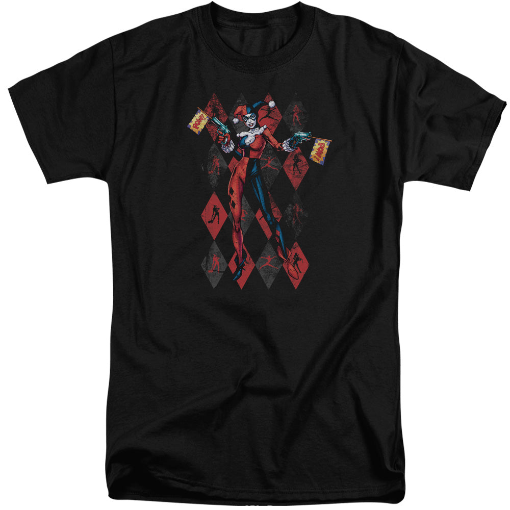 Batman Pow Pow Mens Tall T Shirt Black