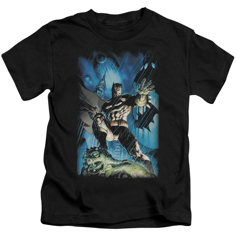 Batman Stormy Dark Knight Juvenile Kids Youth T Shirt Black
