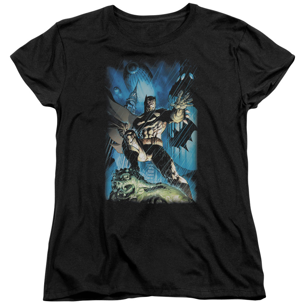 Batman Stormy Dark Knight Womens T Shirt Black