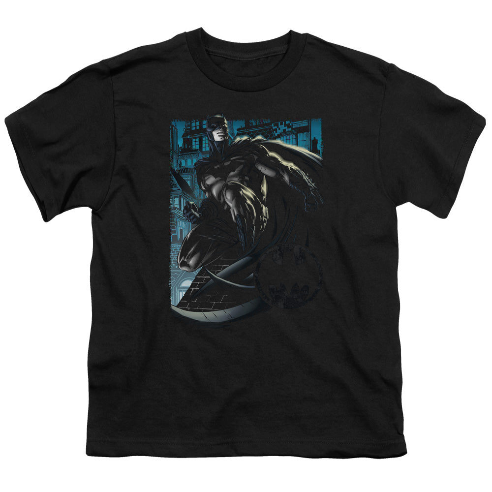 Batman Knight Falls In Gotham Kids Youth T Shirt Black