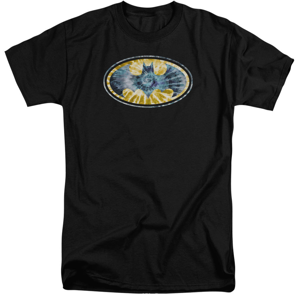 Batman Tie Dye 3 Mens Tall T Shirt Black