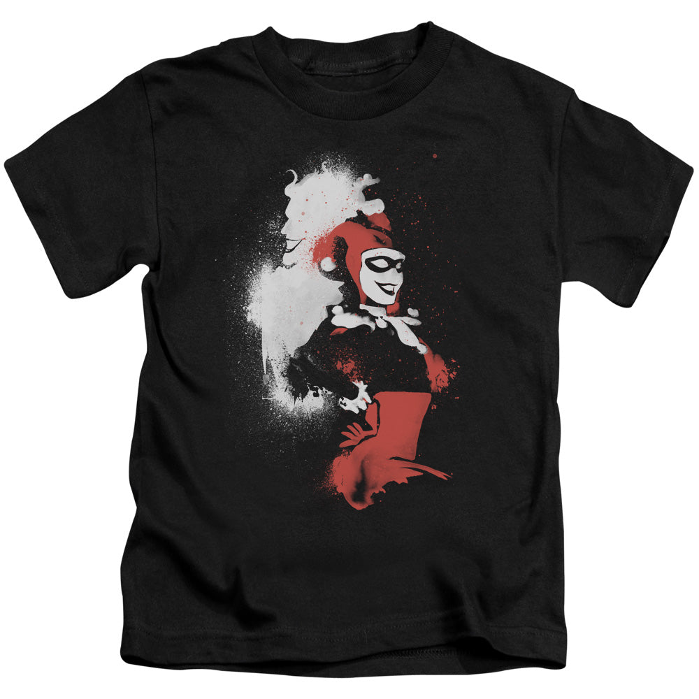 Batman Splatered Couple Juvenile Kids Youth T Shirt Black