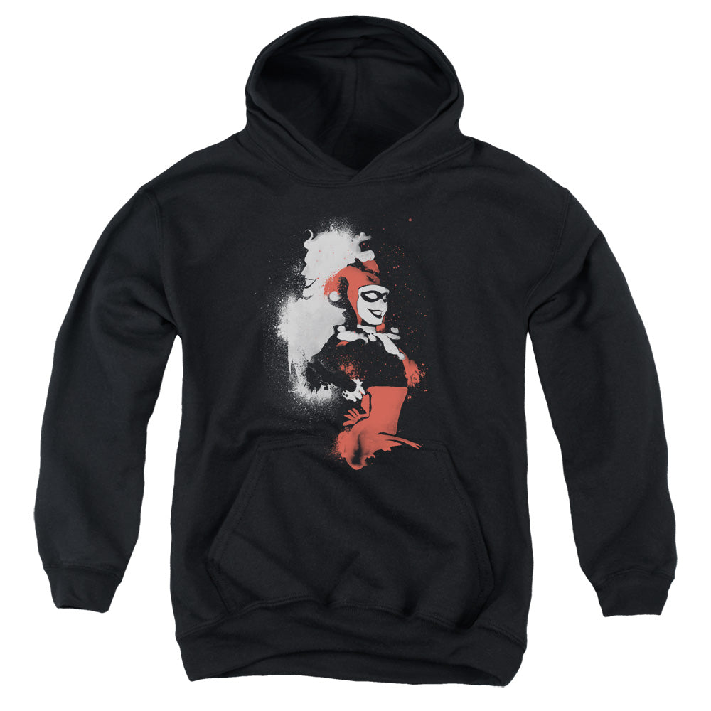 Batman Splatered Couple Kids Youth Hoodie Black