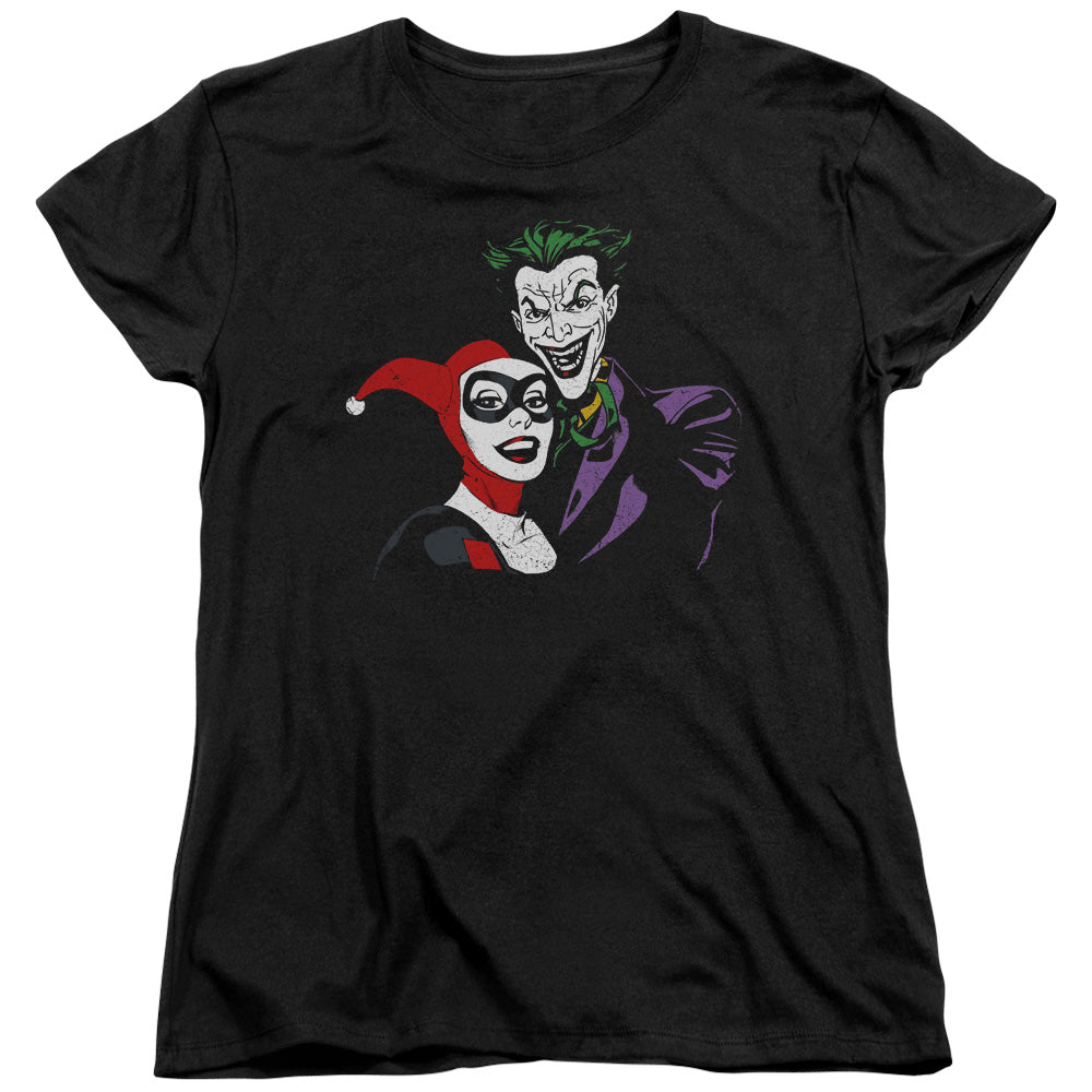 Batman Joker & Harley Womens T Shirt Black