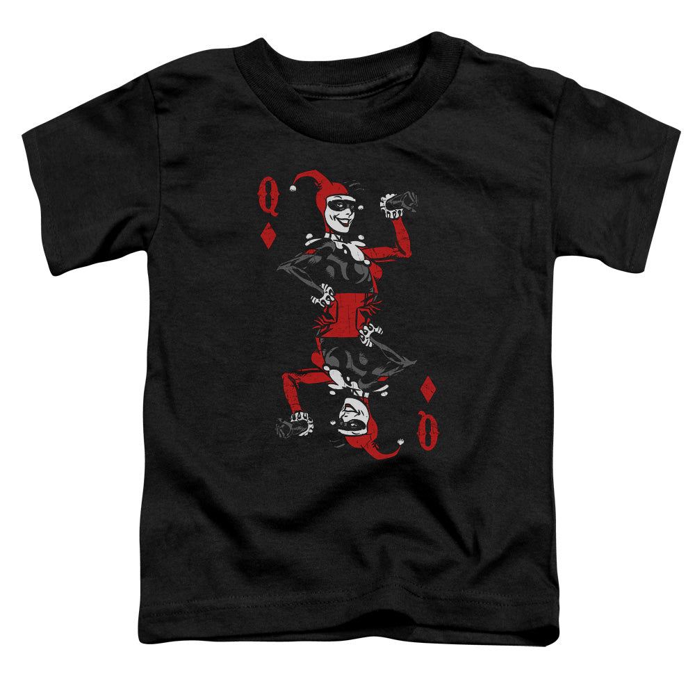 Batman Quinn Of Diamonds Toddler Kids Youth T Shirt Black