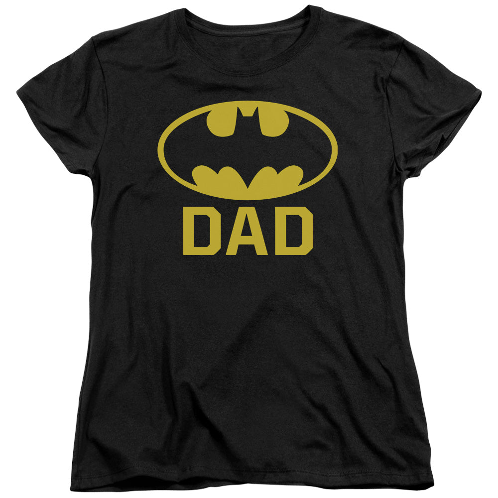 Batman Bat Dad Womens T Shirt Black