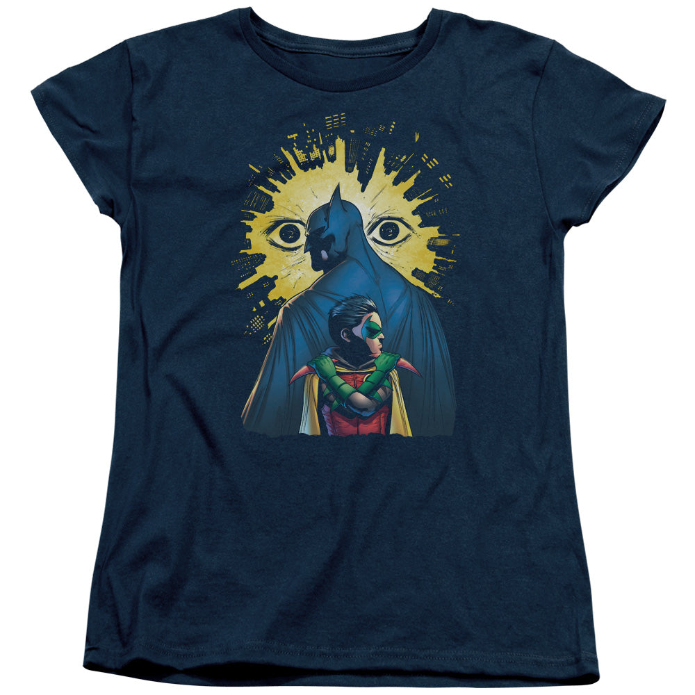 Batman Watchers Womens T Shirt Navy Blue