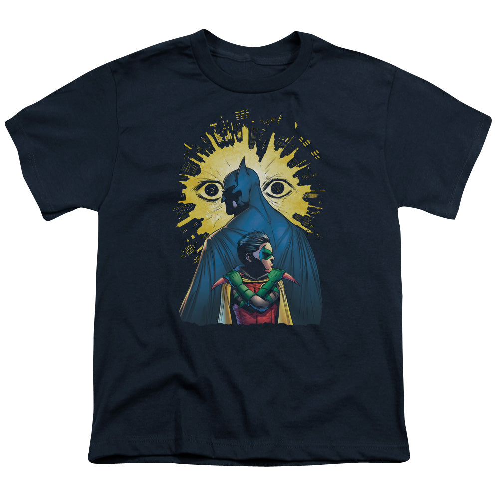 Batman Watchers Kids Youth T Shirt Navy Blue