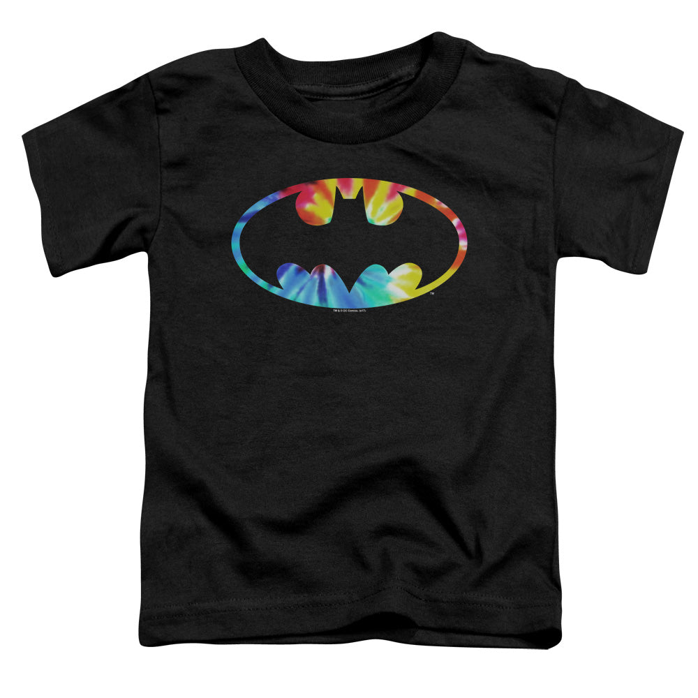 Batman Tie Dye Batman Logo Toddler Kids Youth T Shirt Black