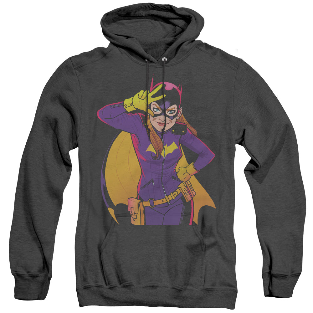 Batman Batgirl Moves Heather Mens Hoodie Black