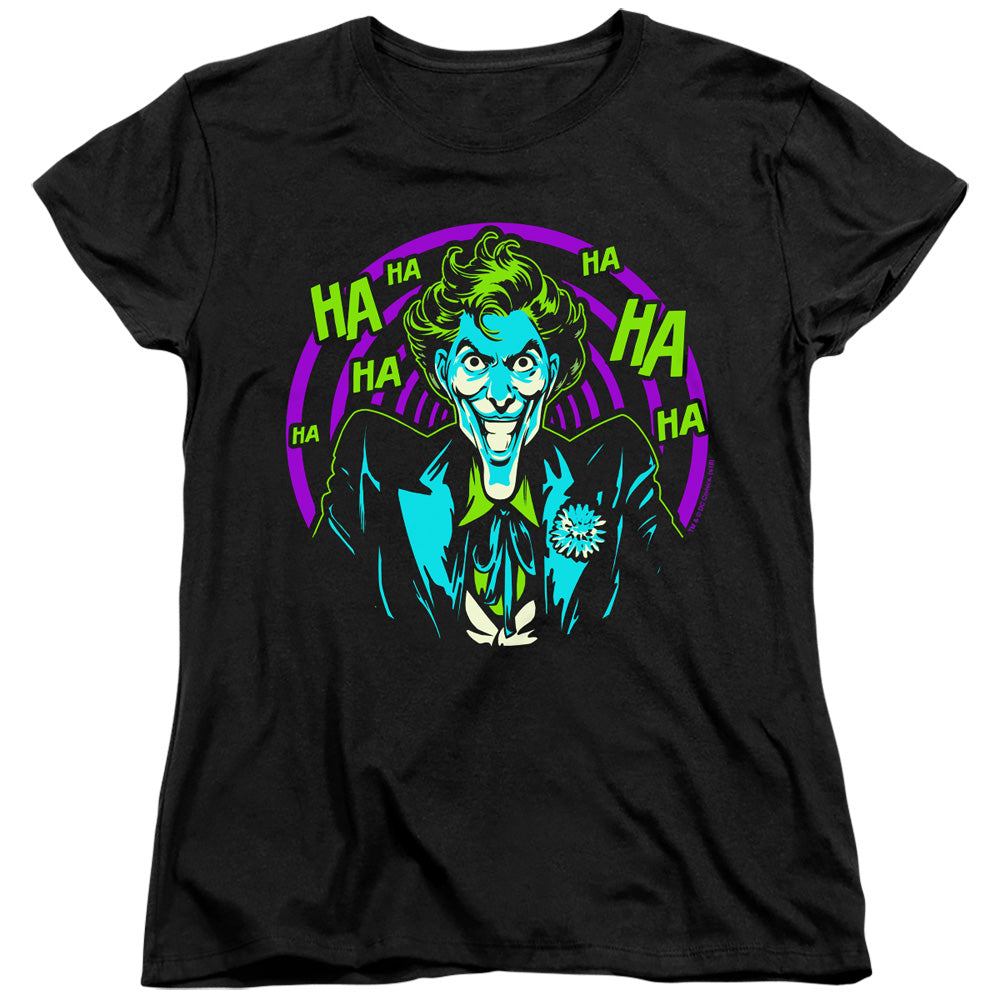 Batman Hahaha Womens T Shirt Black