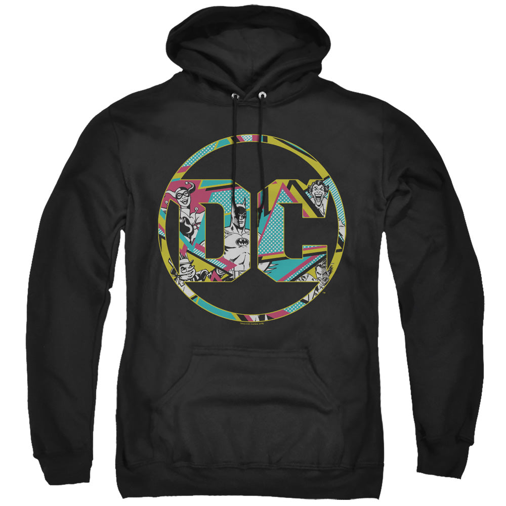 Batman 80s Bat Logo Mens Hoodie Black
