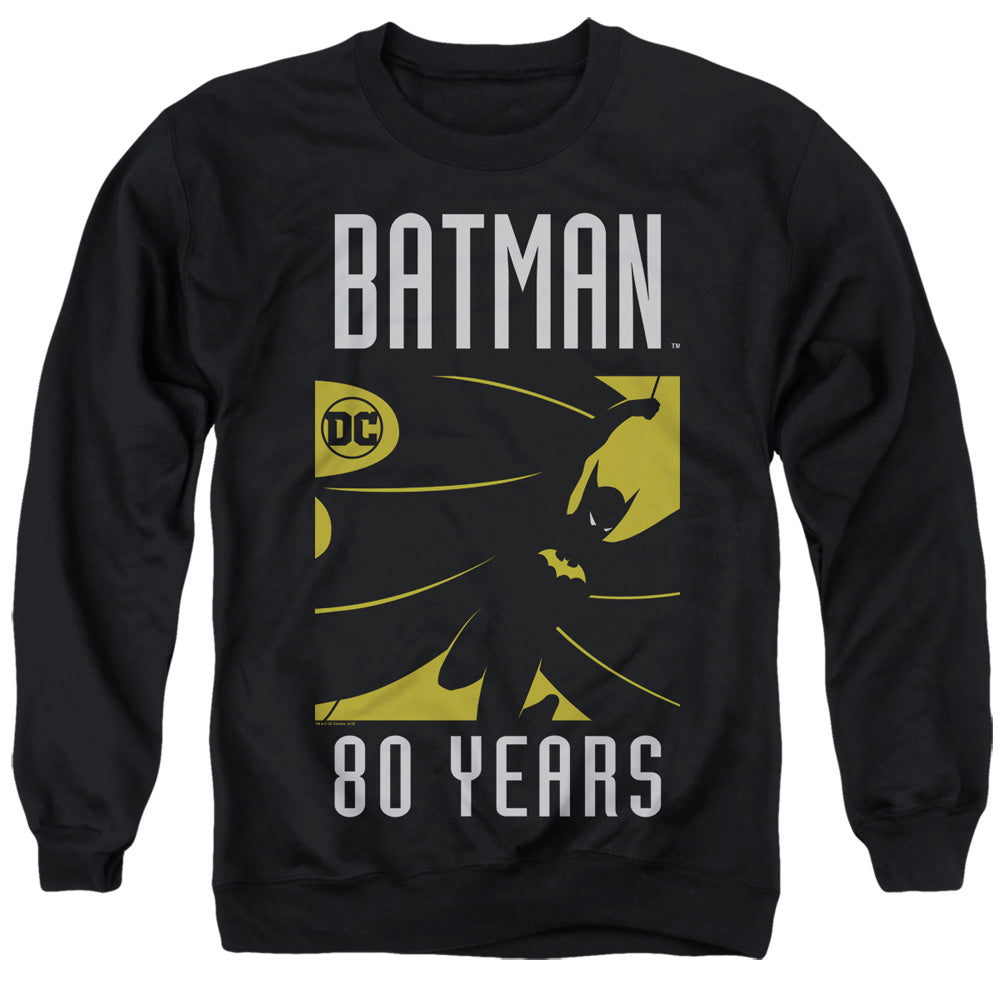 Batman Silhouete Mens Crewneck Sweatshirt Black
