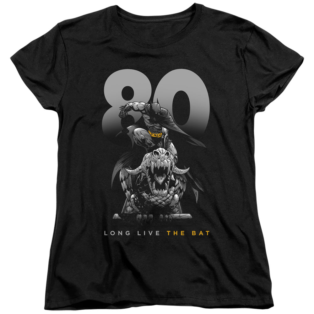 Batman Big 80 Womens T Shirt Black