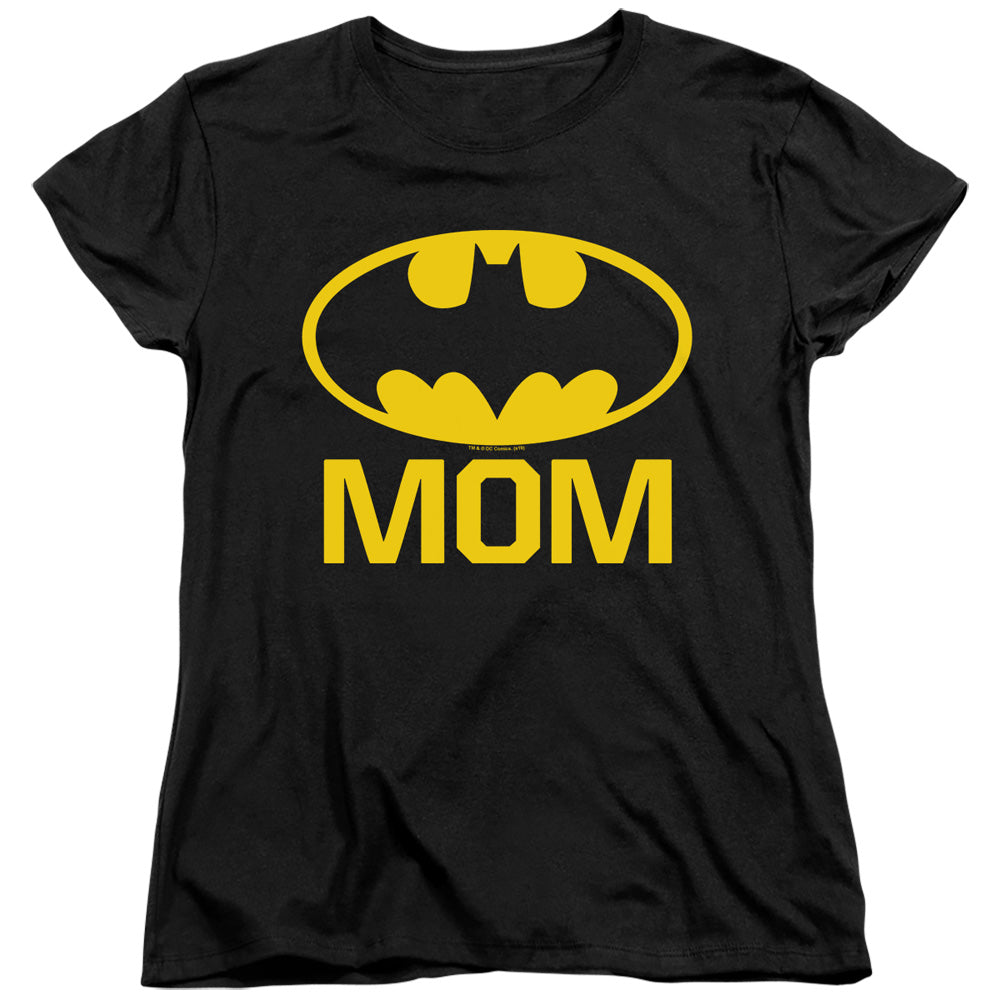 Batman Bat Mom Womens T Shirt Black