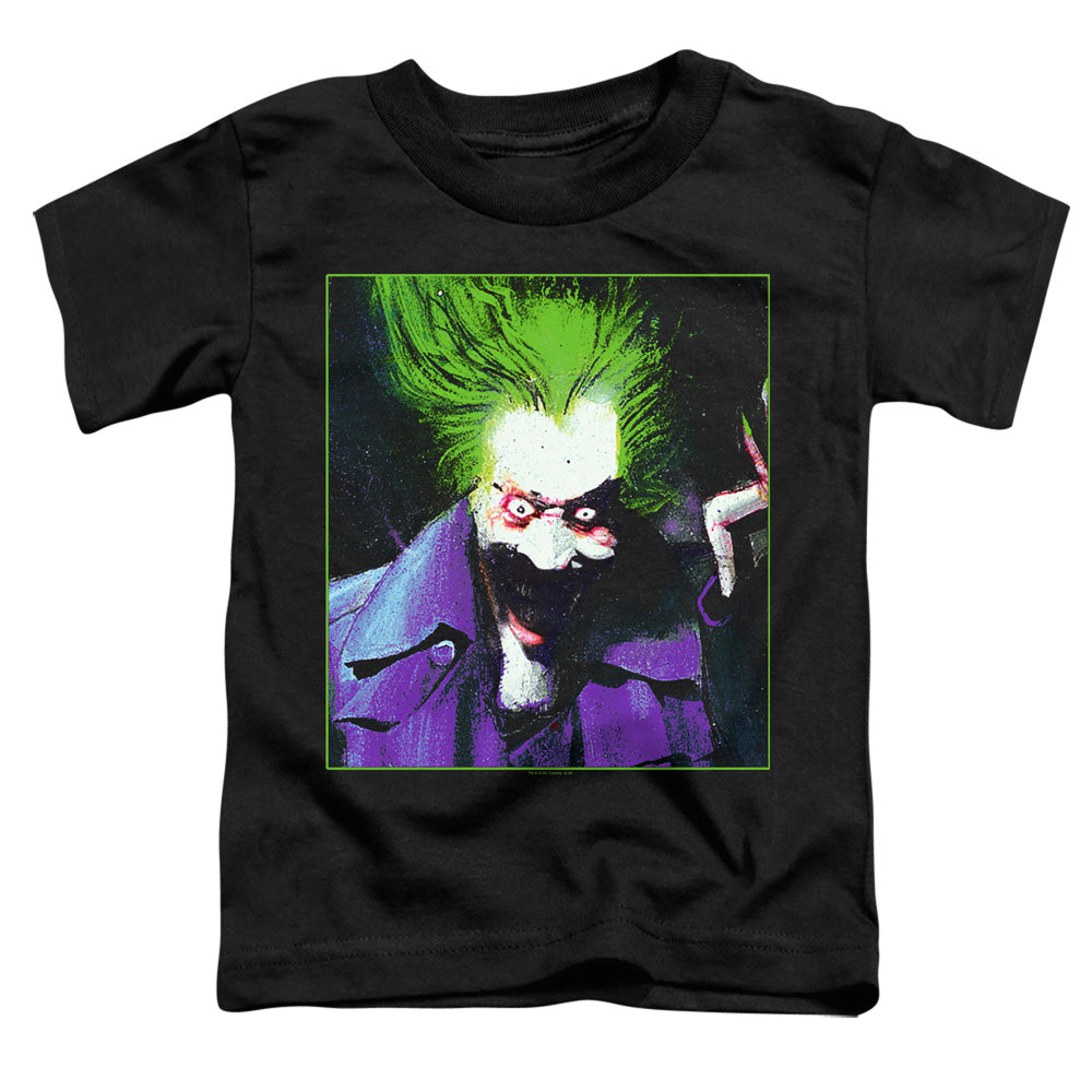 Batman Arkham Asylum Joker Toddler Kids Youth T Shirt Black
