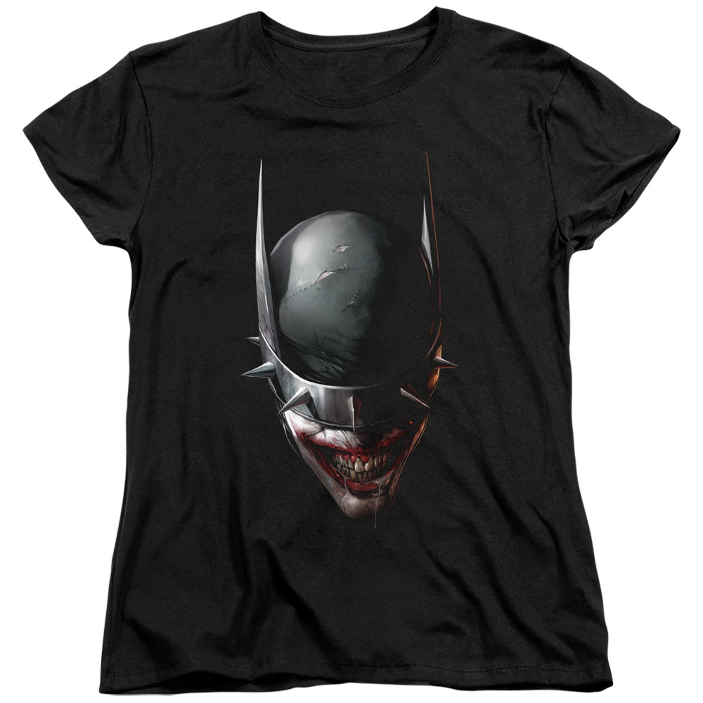 Batman Batman Who Laughs Head Womens T Shirt Black