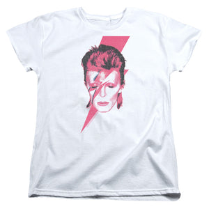 David Bowie Aladdin Sane Womens T Shirt White