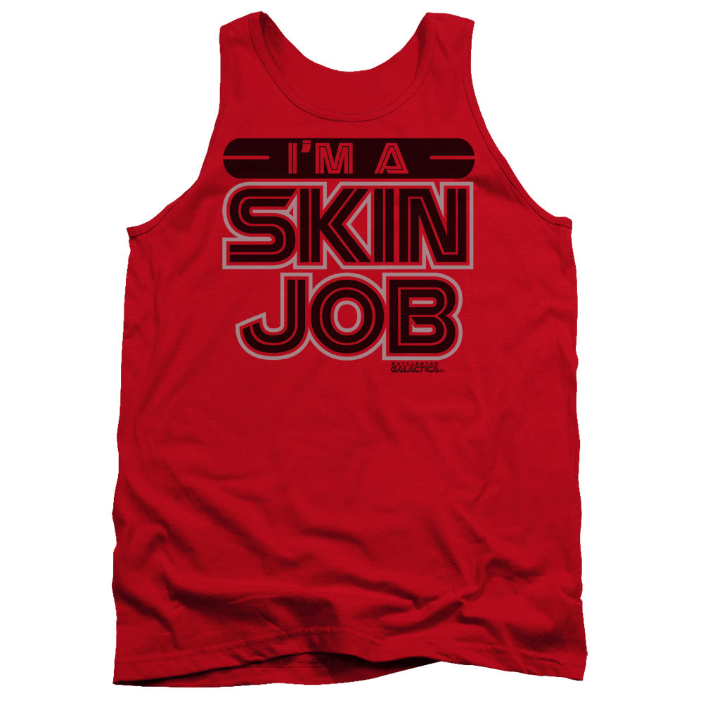 Battlestar Galactica Im A Skin Job Mens Tank Top Shirt Red Officially Licensed