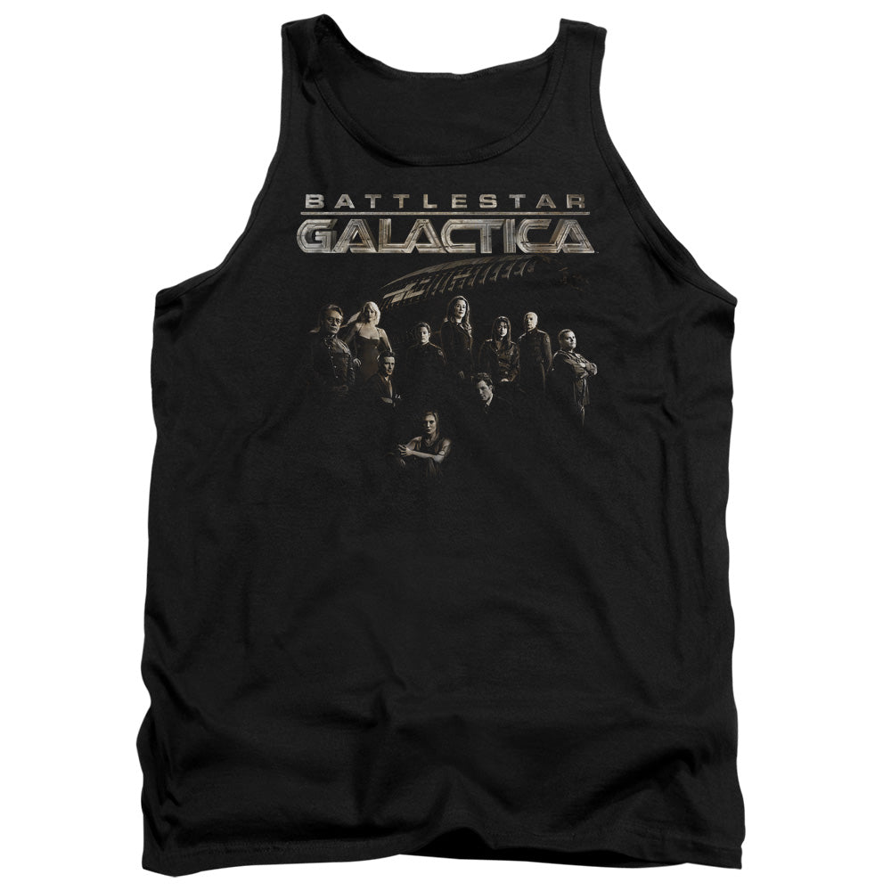 Batlestar GalACtica Batle Cast Mens Tank Top Shirt Black Officially Licensed