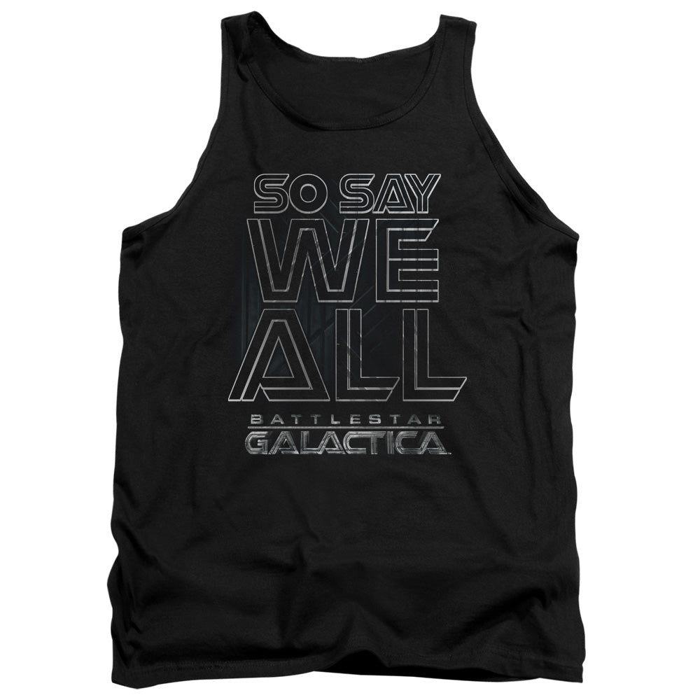 Battlestar Galactica Together Now Mens Tank Top Shirt Black Officially Licensed