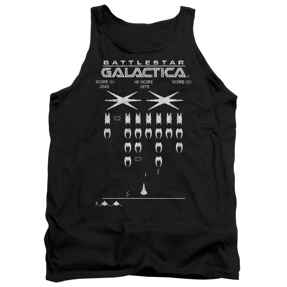 Battlestar Galactica Galactic Invaders Mens Tank Top Shirt Black Officially Licensed