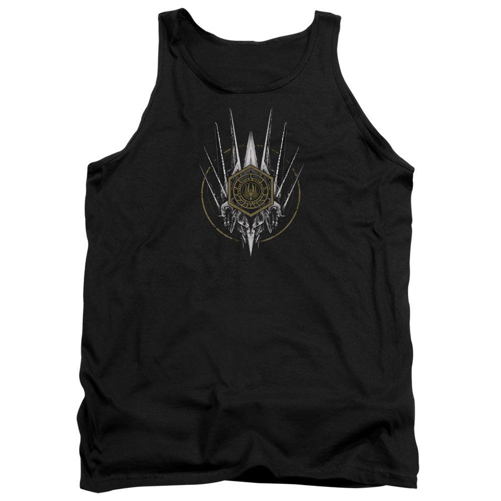 Battlestar Galactica Crest Of Ships Mens Tank Top Shirt Black Officially Licensed