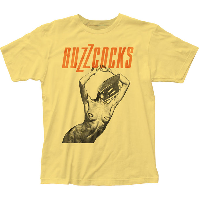 Buzzcocks Orgasm Addict Mens T Shirt Yellow