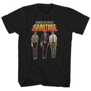 Beastie Boys Sabotage Slim Fit Mens T Shirt Black