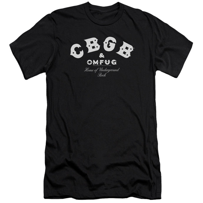 CBGB Classic Logo Premium Bella Canvas Slim Fit Mens T Shirt Black