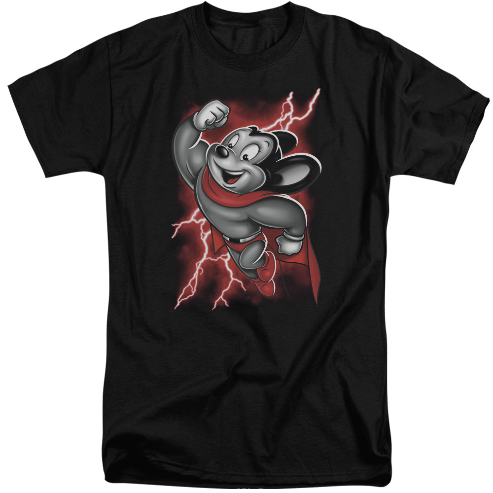 Mighty Mouse Mighty Storm Mens Tall T Shirt Black Officially Licensed