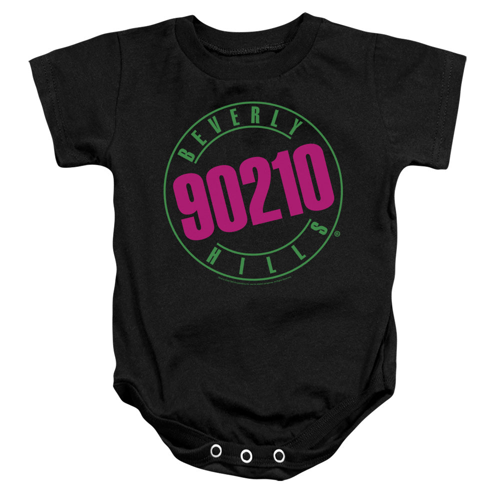 90210 Neon Infant Baby Snapsuit Black Officially Licensed