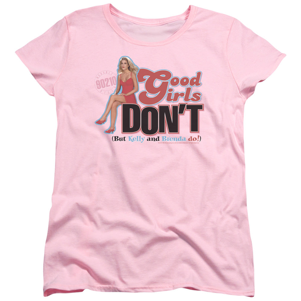 90210 Good Girls Dont Womens T Shirt Pink Officially Licensed