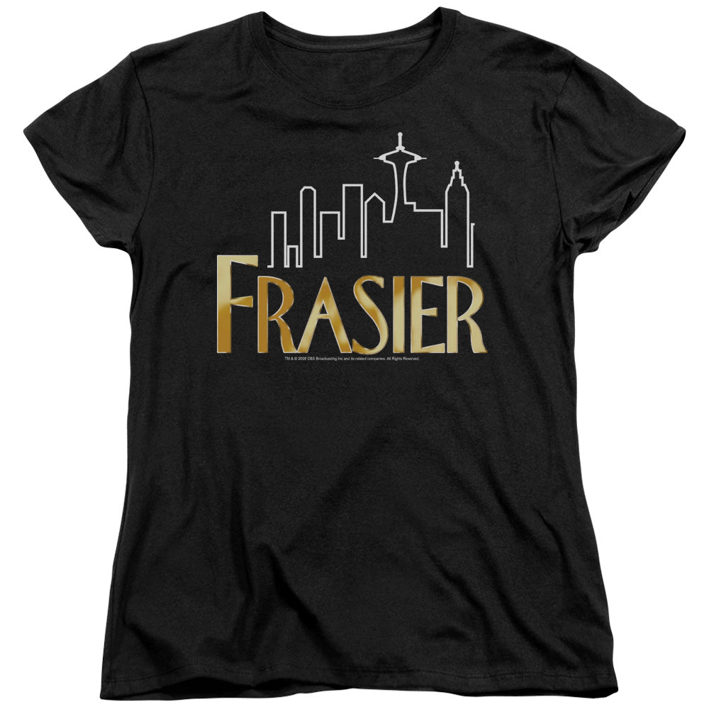 Frasier Frasier Logo Womens T Shirt Black Officially Licensed