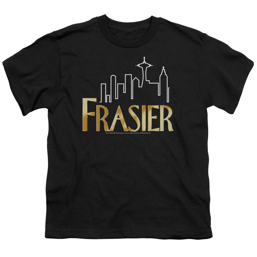 Frasier Frasier Logo Kids Youth T Shirt Black Officially Licensed