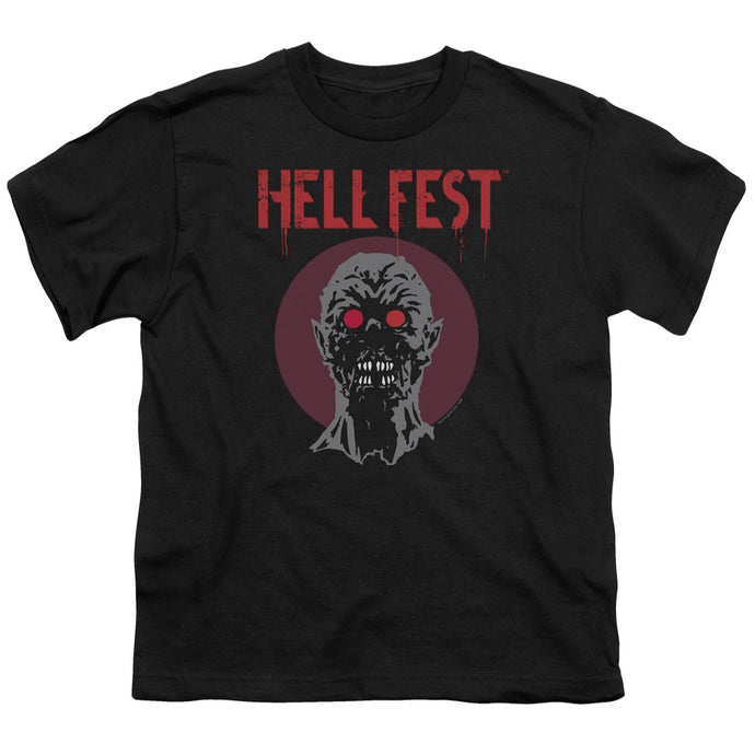 Hell Fest Logo Kids Youth T Shirt Black
