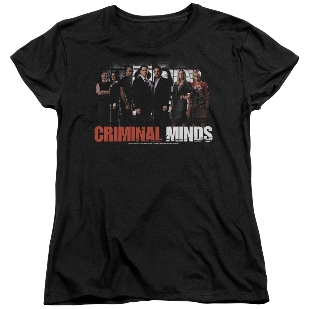 Criminal Minds the Brain Trust Womens T Shirt Black Officially Licensed