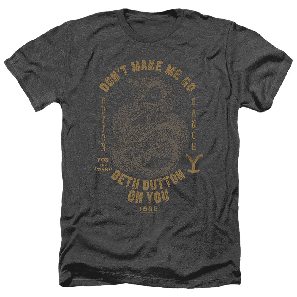 Yellowstone Beth Dutton Heather Mens T Shirt Black Officially Licensed