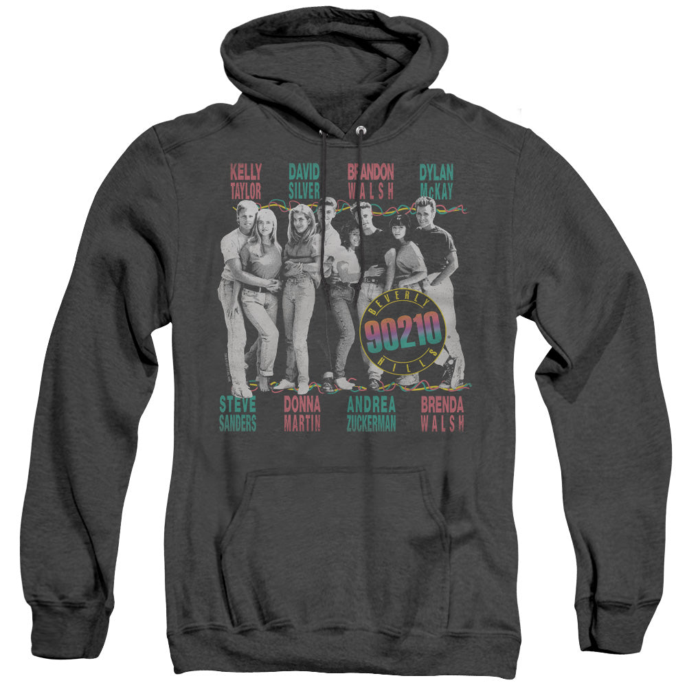 90210 We Got It Mens Heather Hoodie Black Officially Licensed