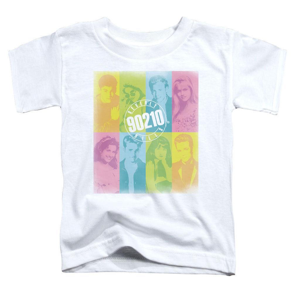 90210 Color Block of Friends Toddler Kids Youth T Shirt White Officially Licensed