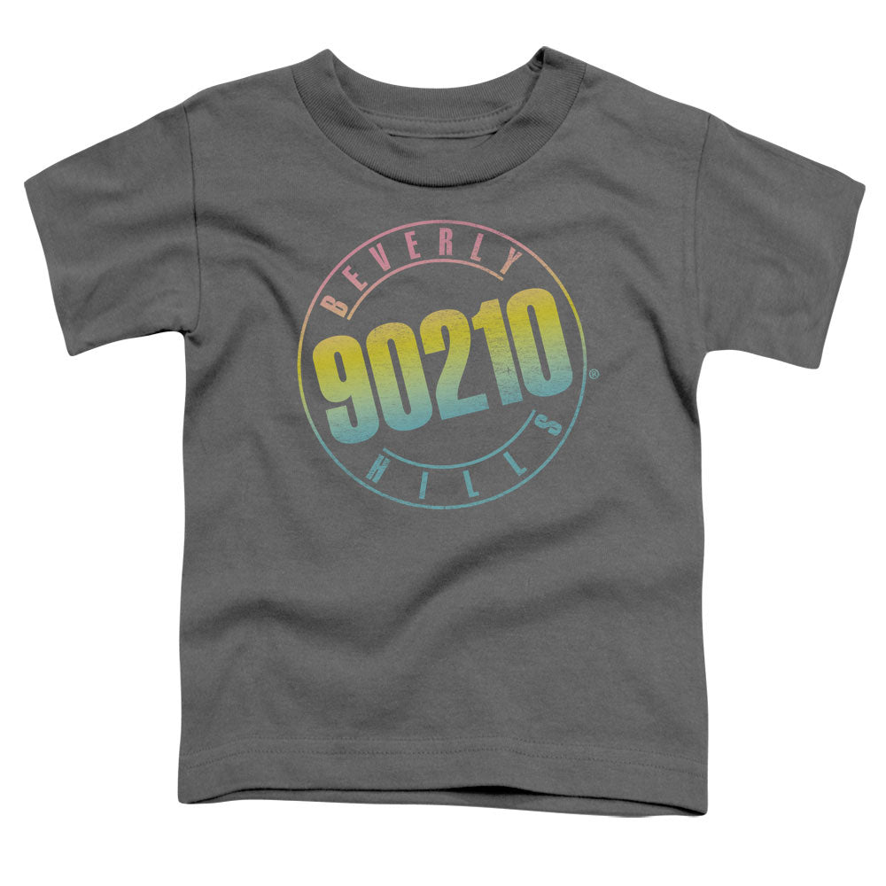 90210 Color Blend Logo Toddler Kids Youth T Shirt Charcoal Officially Licensed