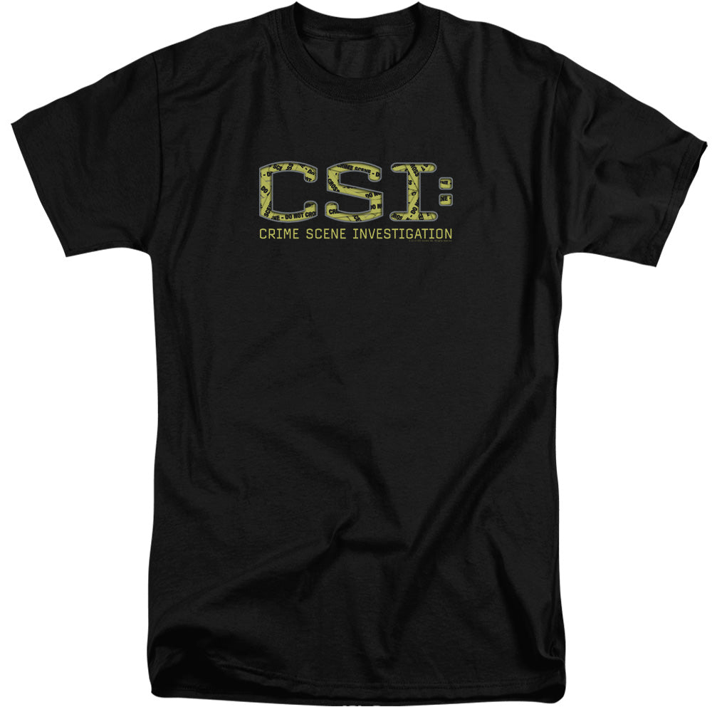 Csi Collage Logo Mens Tall T Shirt Black Officially Licensed