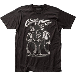 Cheech & Chong Rubberhose Mens T Shirt Black