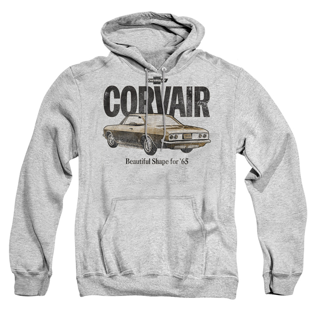 Chevrolet Retro Corvair Mens Hoodie Athletic Heather Officially Licensed