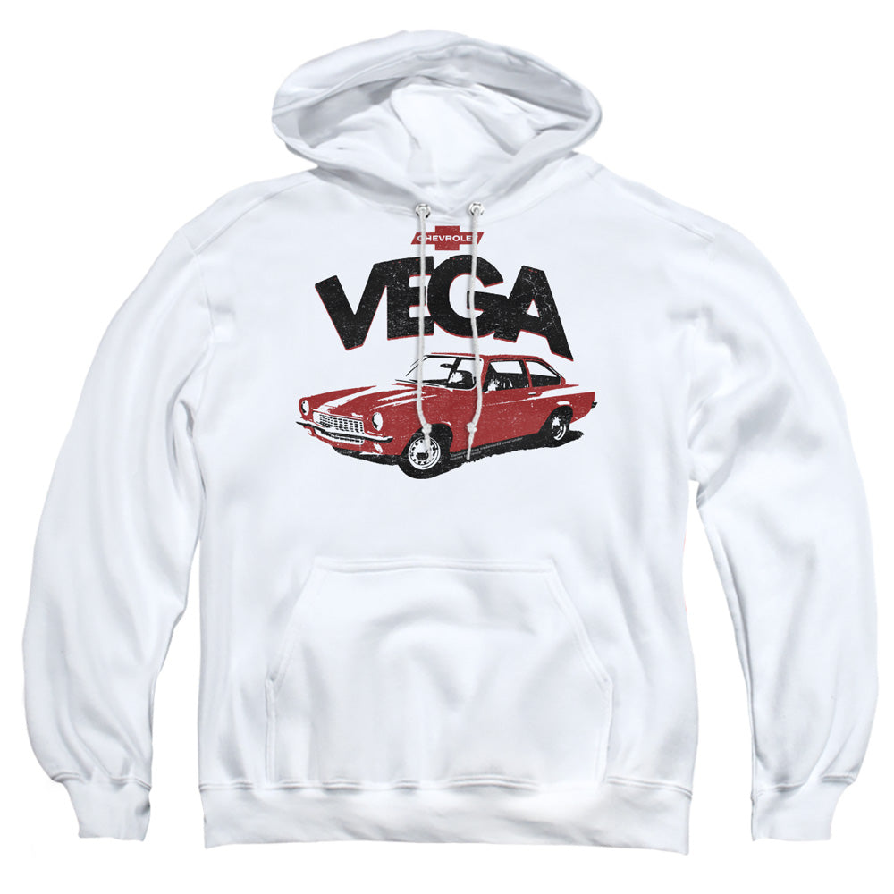 Chevrolet Rough Vega Mens Hoodie White Officially Licensed