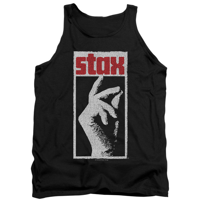 Stax Records Stax Distressed Mens Tank Top Shirt Black