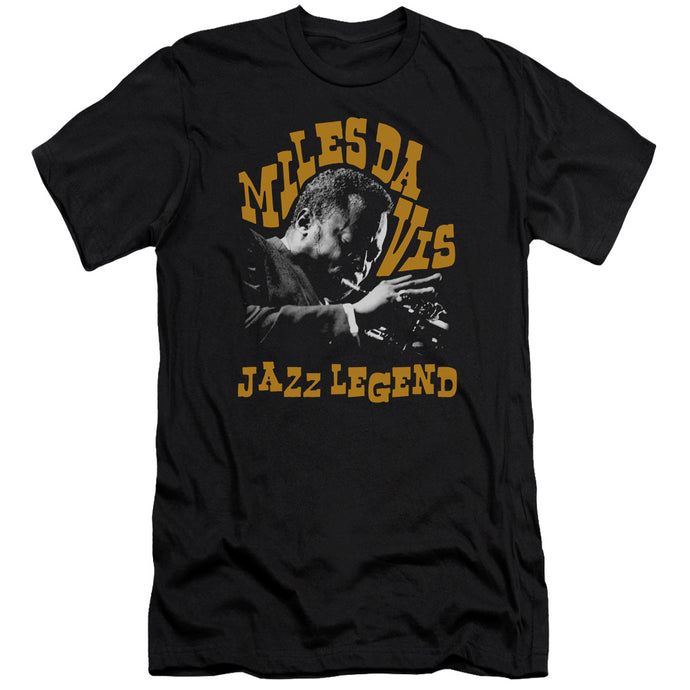 Miles Davis Jazz Legend Premium Bella Canvas Slim Fit Mens T Shirt Black